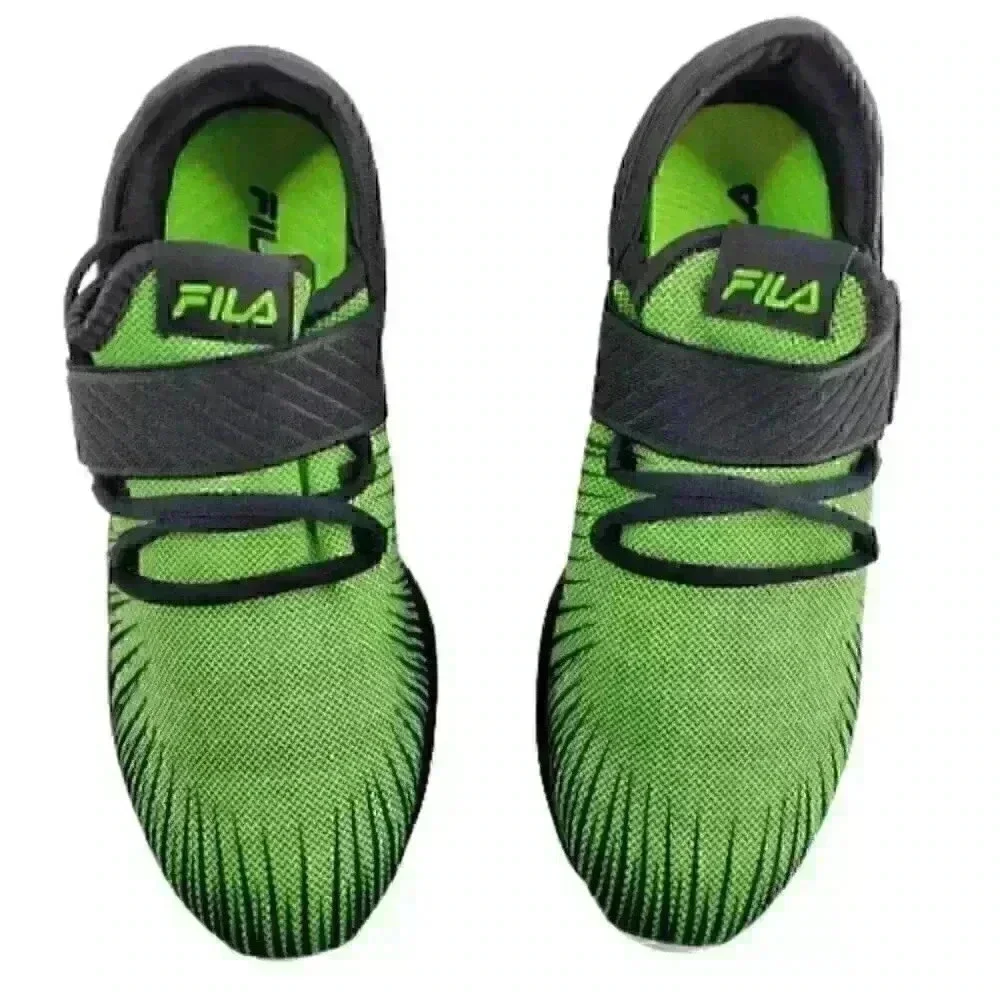 Fila Boys Fondato 3 Strap Sneakers Sz 7 Green Runn - Picture 7 of 10